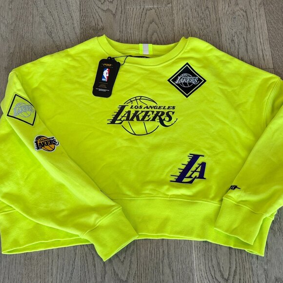 NWT Premium Women's Pro Standard Los Angeles Lakers NBA Crewneck Sweatshirt - Picture 1 of 3
